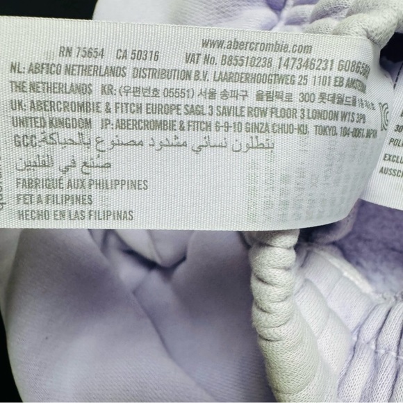 Abercrombie & Fitch Purple Joggers with Relaxed Fit - Picture 4 of 4